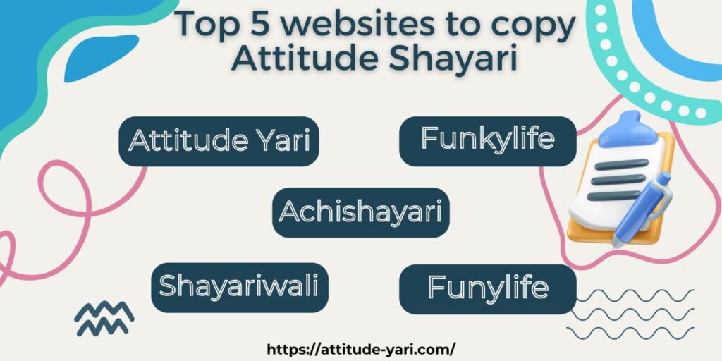 Top 5 Websites to Copy Attitude&nbsp;Shayari